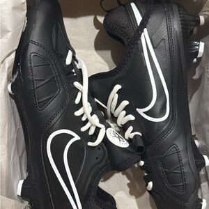 Nike huarache 9 lacrosse low cleat black